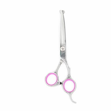 Hundsax böjd 19 cm Silver/Rosa