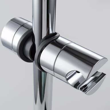 Handduschhållare för duschstång justerbar 18-25 mm ABS Silver