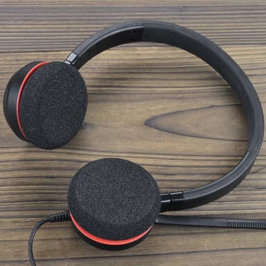 Öronkuddar för Jabra Evolve 20, 20SE, 30, 30II, 40, 65 Svart