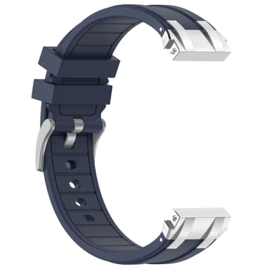 Premium silikonarmband 22 mm för Garmin, Samsung, Huawei (silverspänne