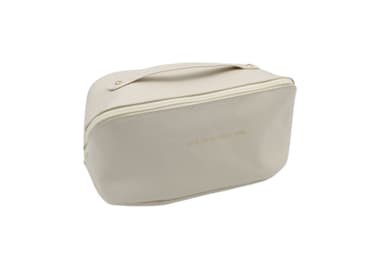 sminkväska stor / Rymlig Necessär - Väska för Smink - Makeup Bag Vit