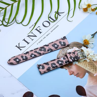 Klockarmband för Samsung Galaxy Watch Active1/2 Gen Leopard Mönster