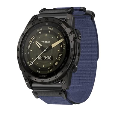 Kardborre nylon sportrem Garmin wtach Blå 22 mm