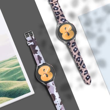 Klockarmband för Samsung Galaxy Watch Active1/2 Gen Leopard Mönster