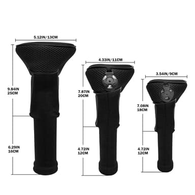 Golfklubbhuvudskydd för UT, fairway wood, driver 3-pack Blå