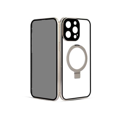 Privacy Magnetic Case med ställ för iPhone Champagne iPhone 15