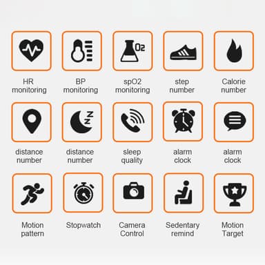 Aktivitetsarmband med puls, sömnmonitor, stegräknare IP67 Vit