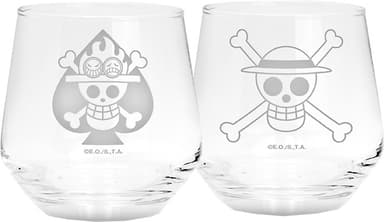 ABYStyle One Piece-glas 2-pack (Luffy & Ace)