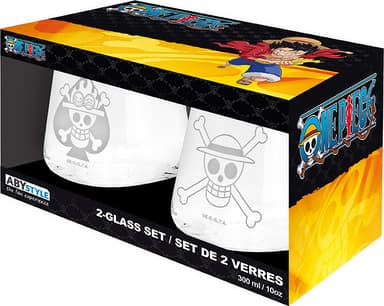 ABYStyle One Piece-glas 2-pack (Luffy & Ace)