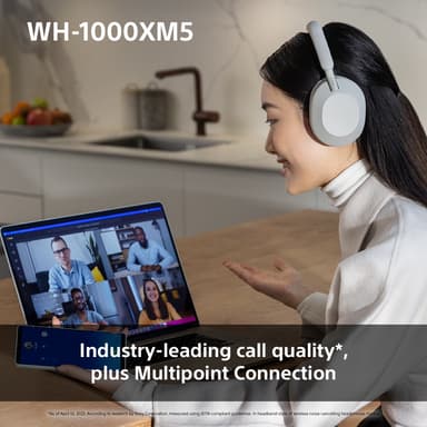 Sony WH-1000XM5 trådlösa around-ear hörlurar (smoky pink)