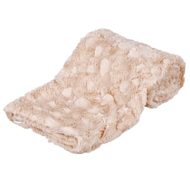 Hundtäcke Mysig, strukturerad mjuk plysch, 150 × 100 cm, beige