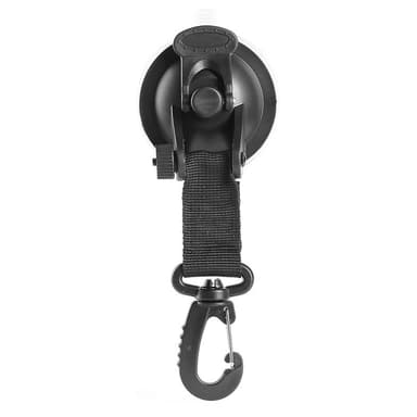 4-pack Camping krokar med sugkopp Svart