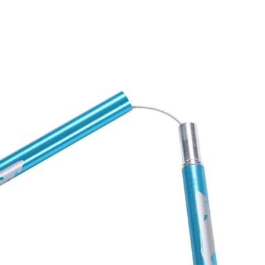Vikbar vandringsstav i fem undersektioner, svart aluminium