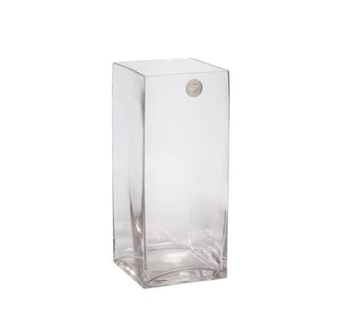 Vas IN HOME 13x13xH30cm, klart glas