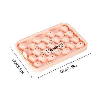 Isform bollar Silikon med lock Rosa