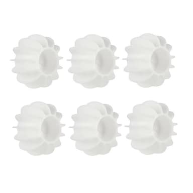 Bollar för Tvättmaskin / Torktumlare - 6 pack Vit