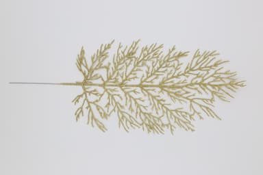 Konstgjorda filigrana blad juldekoration 5-pack Guld