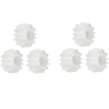 Bollar för Tvättmaskin / Torktumlare - 6 pack Vit