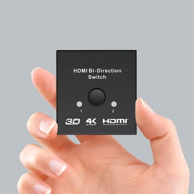 HDMI dubbelriktad splitter/switch 2x2