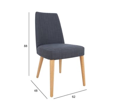 Stol ILVA mörkgrå