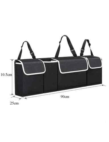 Förvaring för bagageutrymme i bilen (90 cm) Svart