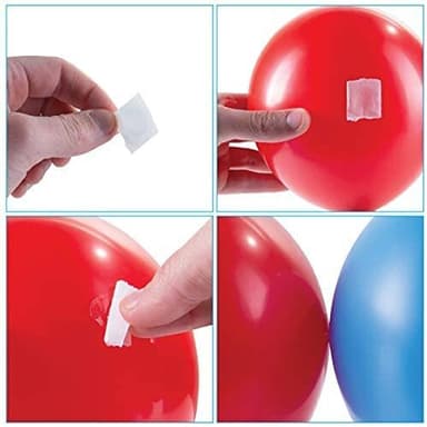 Monteringsset för ballonger plast 15 delar Vit