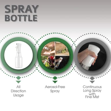 Vatten-sprayflaska för hår Vit 300 ml