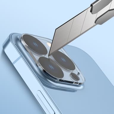 Kameraskydd linsskydd härdat glas transparent 6-pack iPhone 13 Pro max