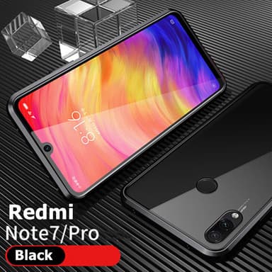 XiaoMi Redmi Note7/Pro skal Transparent Svart