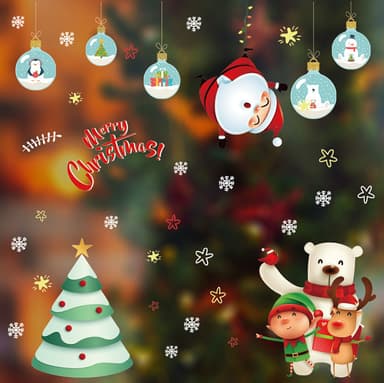 Stickers med julmotiv 2-pack