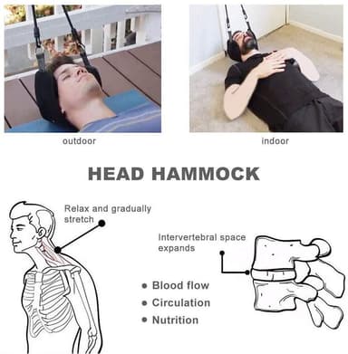 Hammock för nacken - nackkudde för avspänning
