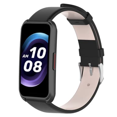 Klockarmband äkta läder Svart Keep B4