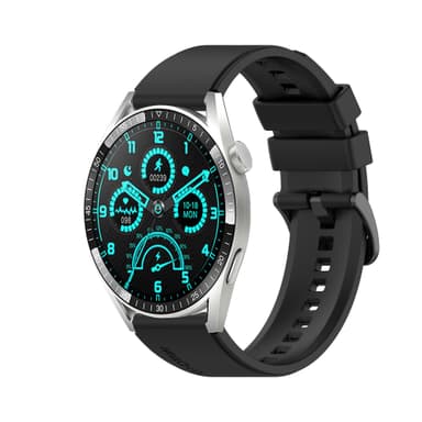 Klockarmband 20 mm Garmin/Huawei/Samsung Galaxy Watch Svart