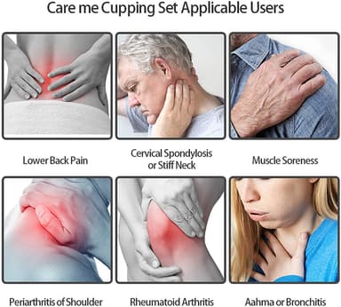 Koppning med vakuumpump för behandling och massage 12 st