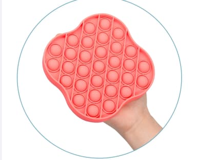 Pop it Fidget toy för avslappning Röd