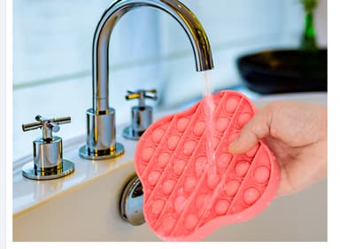 Pop it Fidget toy för avslappning Röd