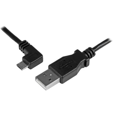 StarTech.com Micro USB-kabel för laddning och synkning M/M - Vänstervi