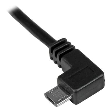 StarTech.com Micro USB-kabel för laddning och synkning M/M - Vänstervi