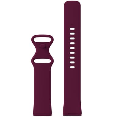 Fitbit Versa 3/Fitbit Sense armband silikon Vinröd (S)