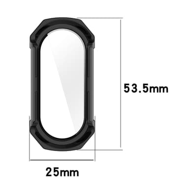Smart klockfodral med skärmskydd Mörkblå Mi Band 8