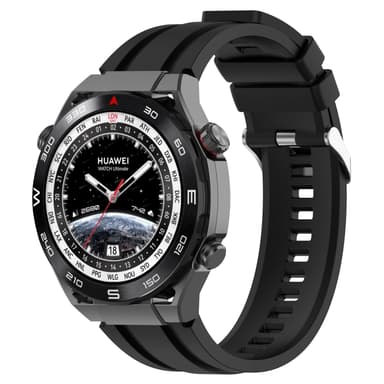 Klockarmband 22 mm med 2 storlekar Svart