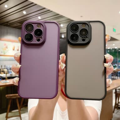 Skyddande telefonfodral med glasfilm som är kompatibelt med iPhone 14-