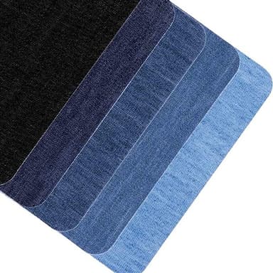 Stryka på lagningslappar för jeans 30 st Denim blå