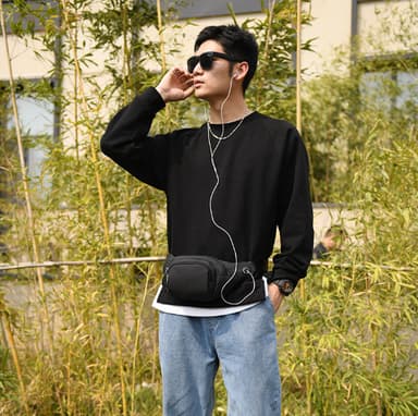 Vattentät midjeväska fanny pack för daglig användning utomhusaktivitet
