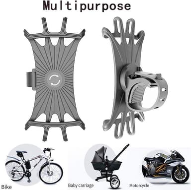 Mobilhållare för cykel Grå