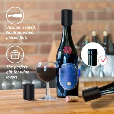 Vakuumkork för vinflaska Röd