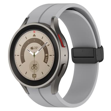 Silikonarmband 20 mm för Samsung Galaxy Watch 5/4 Ljusgrå