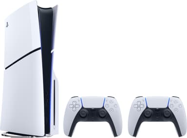 PlayStation 5 Slim Standard Edition konsol (med 2 kontroller)