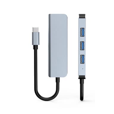 USB-hubb med 1 USB3.0-port och 3 USB2.0-portar