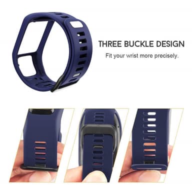 TomTom Adventurer / Golfer / Runner / Spark m.m armband silikon Mörkbl
